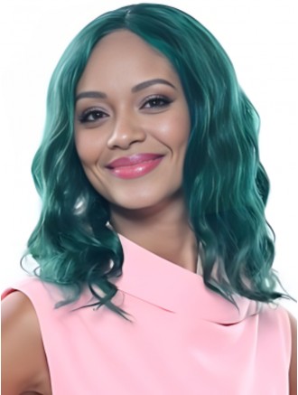 14 Inch Green Afro Curly Wig – Short Synthetic Cosplay Wigs for Women Wholesale