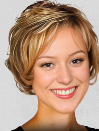 Wholesale Short Wavy Remy Human Hair Wig – Layered Capless Comfort Wig for Women in UK