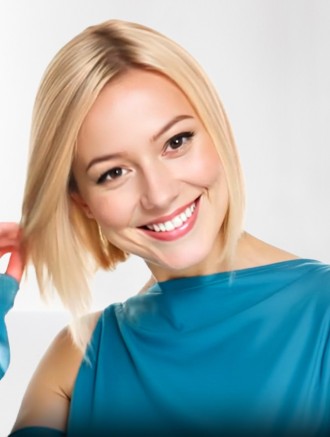 Wholesale Blonde Chin-Length Straight Bob Wig – Remy Human Hair Lace Front