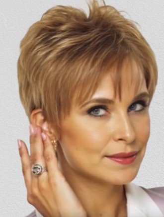 Wholesale 8 Inch Boycuts Human Hair Wigs with Lace Front & Monofilament Top – Remy Cropped Style