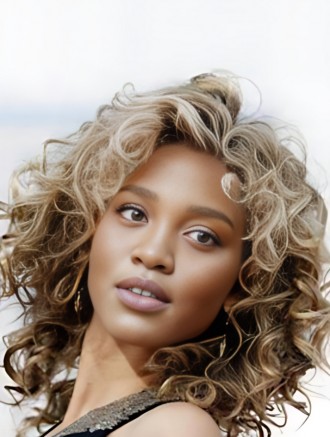 Wholesale 12 Inch Brown Curly Remy Human Hair Wigs – Lace Front Shoulder Length Style