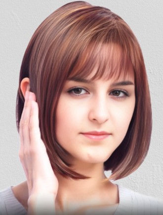 Wholesale 12 Inch Human Hair Bob Wigs with Mono Top – Chin Length Straight Cut Wigs for Women