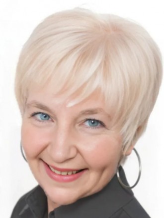 Wholesale Short Grey Lace Front Wigs for Older Women – Monofilament Straight Synthetic Hair
