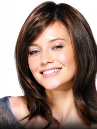 Wholesale Brown Wavy Human Hair Wig – 14 Inch Remy Lace Front Monofilament Capless
