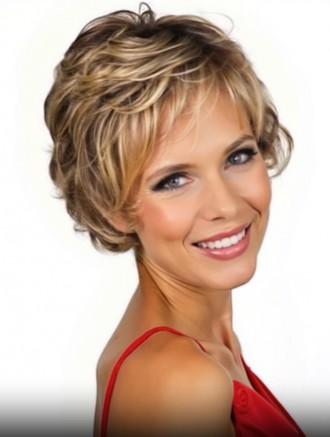 Wholesale Brown Wavy 6 Inch Human Hair Wigs – Remy Lace Front Layered Cut