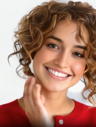 Wholesale 10" Curly Brown Capless Wig – Layered Cut African Hairstyles for Women