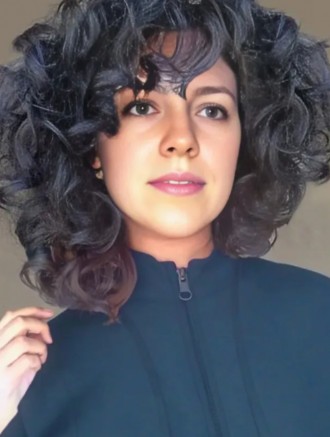 Wholesale 10 Inch Black Curly Synthetic Wig for African American Women – Capless Style
