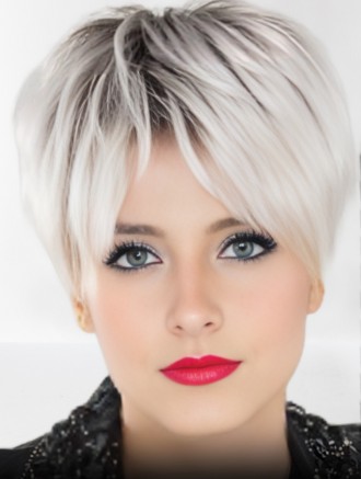 Wholesale White Short Straight Synthetic Wigs – 4 Inch Cropped Lace Cap Styles