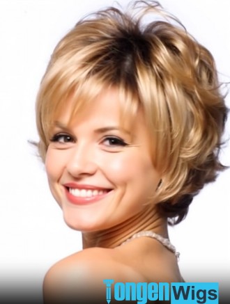 Wholesale Short Blonde Synthetic Wig UK – Heat Friendly & Capless Comfort