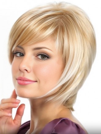 Wholesale Bob Blonde Synthetic Straight 8 Inch Wigs – Capless Design