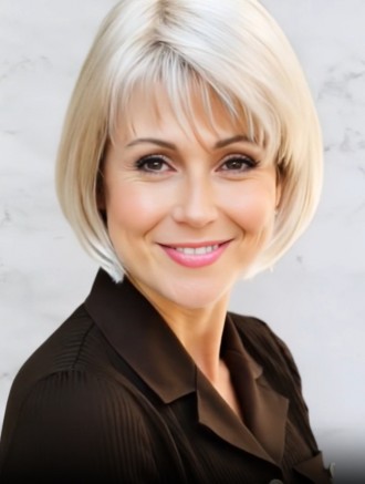 Wholesale 10 Inch Platinum Blonde Bob Wigs – Short Straight Synthetic Capless Hair for Women