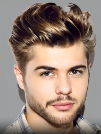 Wholesale 8 Inch Brown Men’s Straight Wig – Remy Human Hair Mono Top Capless