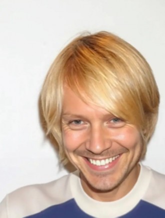 Wholesale Blonde Capless Remy Human Hair Straight Men's Short Wig