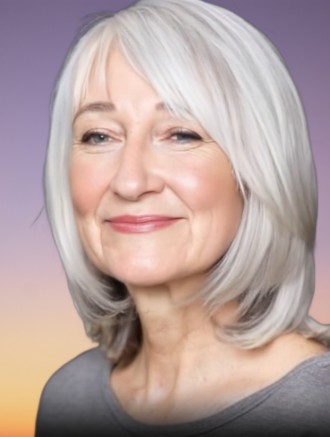 Wholesale Grey Straight Human Hair Lace Front Wigs – 12 Inch Remy Wigs for Mature Women