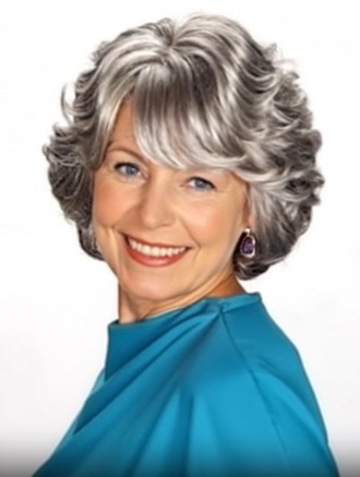 Wholesale Affordable Grey Wavy Synthetic Wig – 12 Inch Capless Chin Length Style UK