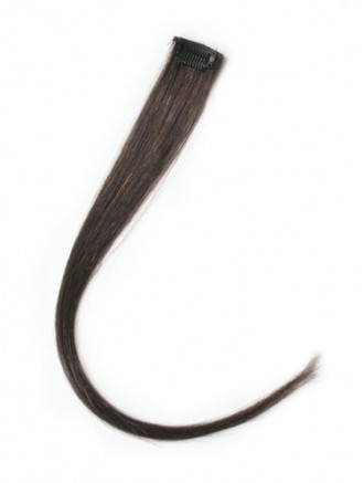 Wholesale Modern Brown Straight Remy Human Hair Clip In Highlights