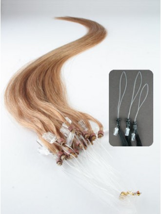 Popular Blonde Straight Remy Human Hair Micro Loop Ring Extensions Wholesale