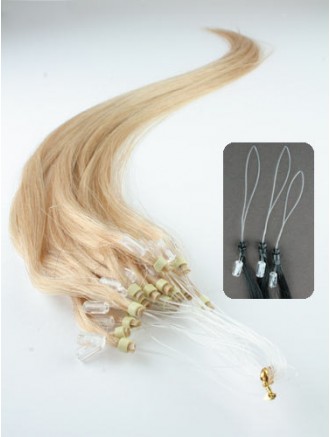 Ideal Warm Blonde Straight Micro Loop Ring Hair Extensions Wholesale