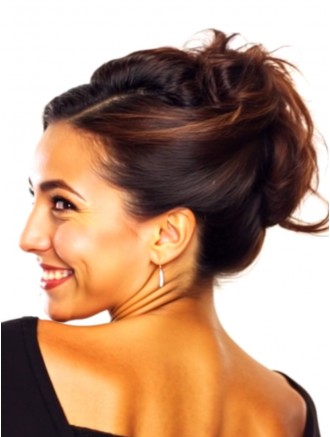 Wholesale Synthetic Hair Bun Wrap – Comb Attachment Hairpiece 9 Inch