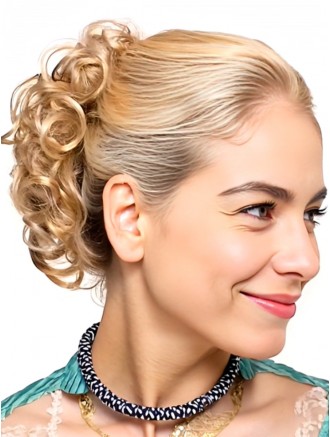 Wholesale Synthetic Blonde Wrap Around Ponytail Hairpiece