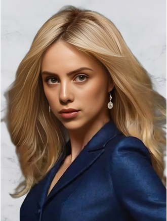 Wholesale Real Hair Wigs - 16 Inch Hand-Tied Brown Straight Remy Human Hair Lace Front Wig