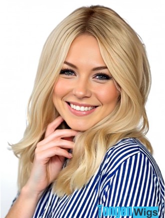 15" Platinum Blonde Remy Human Hair Lace Front Wig | 100% Hand-Tied Wholesale Wig