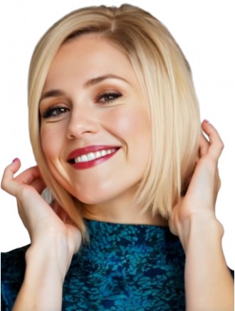 10" Straight Bob Remy Human Hair Wig | Chin-Length Lace Front Wholesale Wig