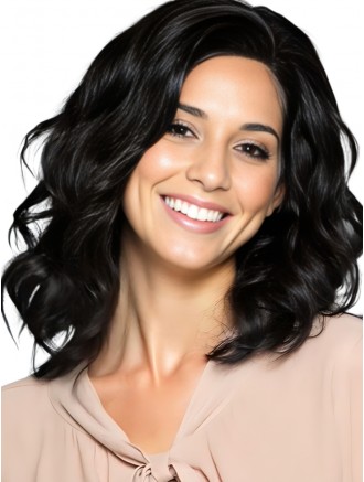 Wholesale Black Layered Wavy 14 Inch Human Hair Wig – 100% Remy Hand-Tied Wig for Wholesale Buyers Wholesale Black Layered Wavy 14 Inch Human Hair Wig – 100% Remy Hand-Tied Wig for Wholesale Buyers