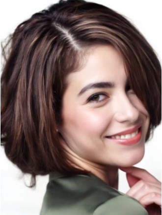 Wholesale 100% Real Hair Blonde Bob Wig – Chin Length Lace Front Straight Style