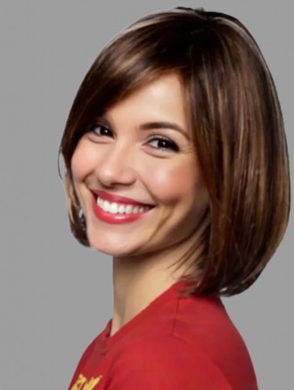 Wholesale Chin Length Brown Bob Remy Human Hair Wig – 100% Hand-Tied Straight Lace Front