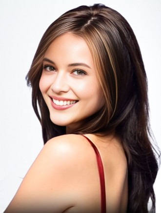 Wholesale Auburn Lace Front Human Hair Wig – Straight Layered Style with Monofilament Top