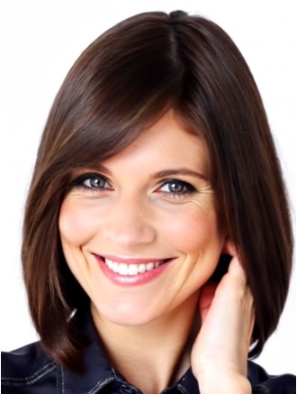 Chin Length Synthetic Bob Wigs – Auburn Straight Capless Short Wigs Wholesale