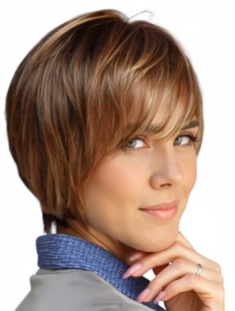 8 Inch Straight Bob Remy Human Hair Wigs – Chin Length Capless Real Hair Wholesale Wigs