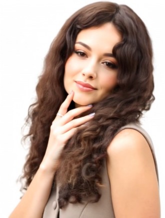 Wholesale 18 Inch Long Curly Remy Human Hair Wigs – Capless Construction