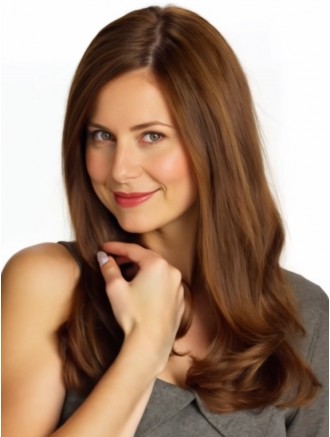 Wavy With Bangs Lace Front Remy Human Hair Wigs – Long Auburn Wholesale Wigs