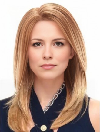 Auburn Shoulder Length Straight Lace Front Remy Human Hair Wigs Wholesale