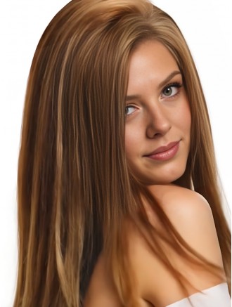 Wholesale Real Hair Wigs – 18 Inch Straight Blonde Remy Human Hair Wig with Lace Front and Monofilament Top