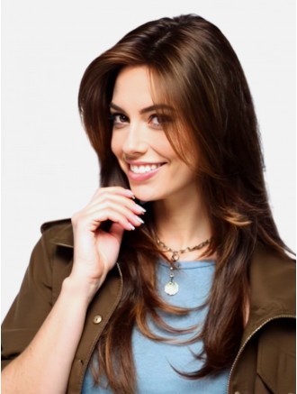 Long Layered Synthetic Wig with Capless Construction – Straight High-Density Wig Wholesale