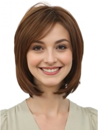 12 Inch Auburn Synthetic Layered Cut Chin Length Wigs – Capless Wholesale Hair Wigs