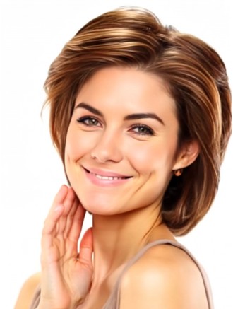 Wholesale True Hair Wigs – 100% Hand-Tied Layered Chin-Length Straight Monofilament Wigs
