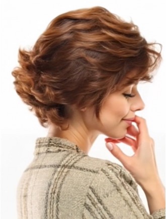 11 Inch Auburn Layered Bob Wigs with Monofilament Top Capless Construction for Wholesale
