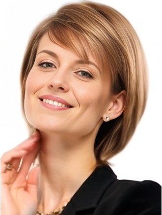 10 Inch Auburn Bob Wigs with Monofilament Top and Capless Design for Wholesale