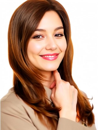 20 Inch Wavy Long Blonde Remy Human Hair Wig Without Bangs – Wholesale Monofilament Lace Wigs