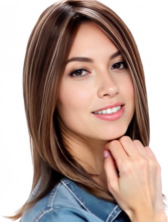 13 Inch Remy Human Hair Wigs Straight Monofilament Top Without Bangs Wholesale