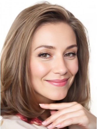 Wholesale 12 Inch Brown Wavy Real Hair Wigs – 100% Hand-Tied Remy Human Hair