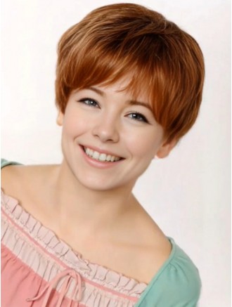 Wholesale Short Real Human Hair Wig for Kids – 8 Inch Straight Boycut Remy Hair Wig
