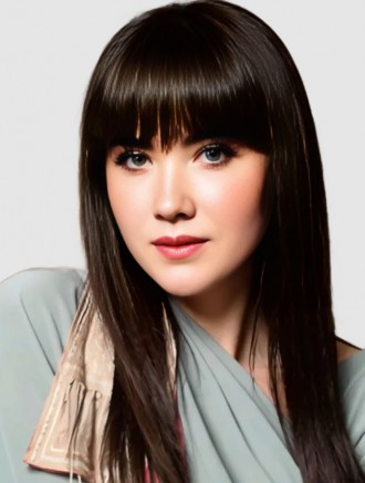 Wholesale 16 Inch Straight Black Synthetic Wig with Bangs – Monofilament Crown Capless