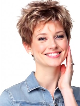 Wholesale Short Curly Boycut Synthetic Wig – 4 Inch Capless Lightweight Style for Women