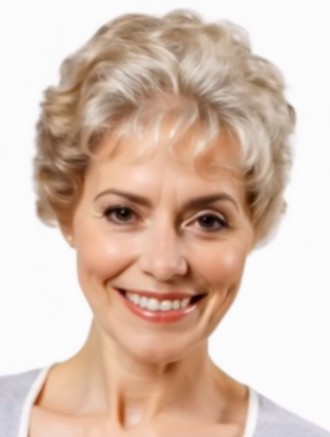 Wholesale Short Grey Curly 8 Inch Wig – Classic Capless Synthetic Hair for Women