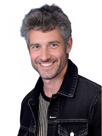 4 Inch Straight Gray Synthetic Wig for Men with Monofilament Crown and Lace Front Wholesale